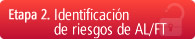 Etapa 2. Identificación de riesgos la/ft