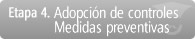 Etapa 4. Adopción de controles. Medidas preventivas